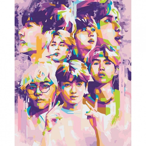 Картина за номерами "BTS. Bangtan Boys" 40х50 см