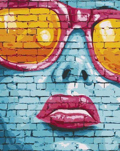 Картина за номерами "Street art girl" 40*50 см