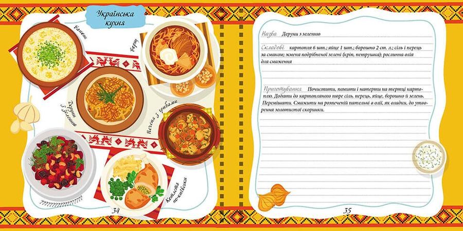 Книга для запису кулінарних рецептів. Kids menu (з браком)