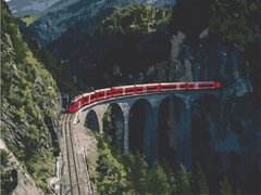 Картина за номерами "Подорож в серце Швейцарії" 40*50 см
