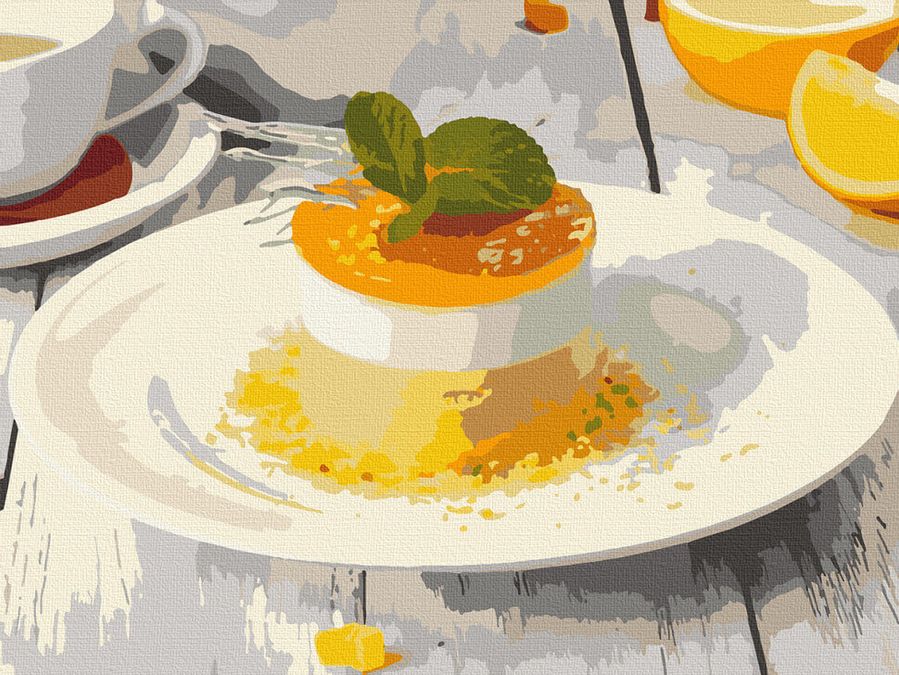 Картина за номерами "Апельсиновий десерт" 40*50 см