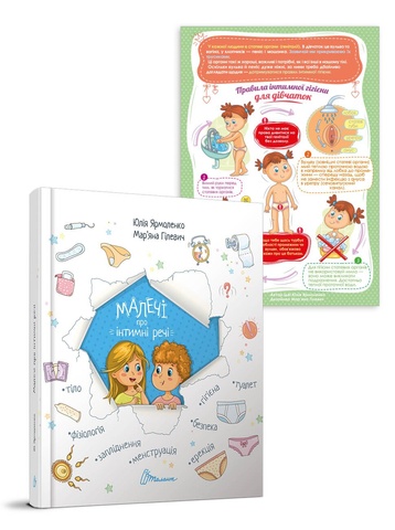 Комплект Малечі про інтимні речі + Карточка Правила інтимної гігієни для дівчаток