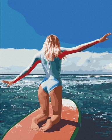 Картина за номерами "Серфінг на Балі" 40х50 см
