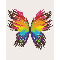 Картина за номерами "Кольоровий метелик" 40*50 см