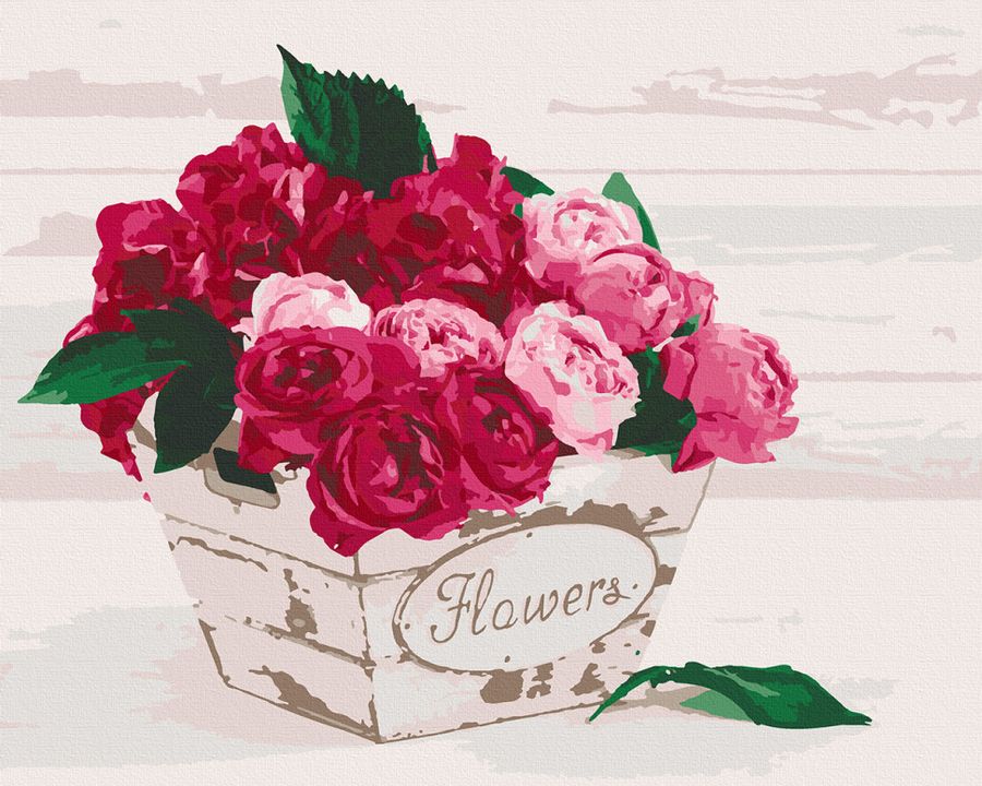 Картина за номерами "Flower's box" 38*50 см